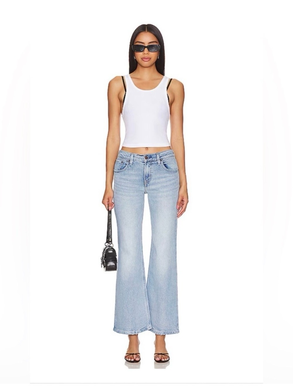 LEVIS Middy ankle bootcut jeans in the best color way !